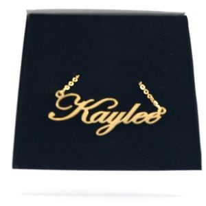 14K Gold Plated Name Necklace - Kaylee